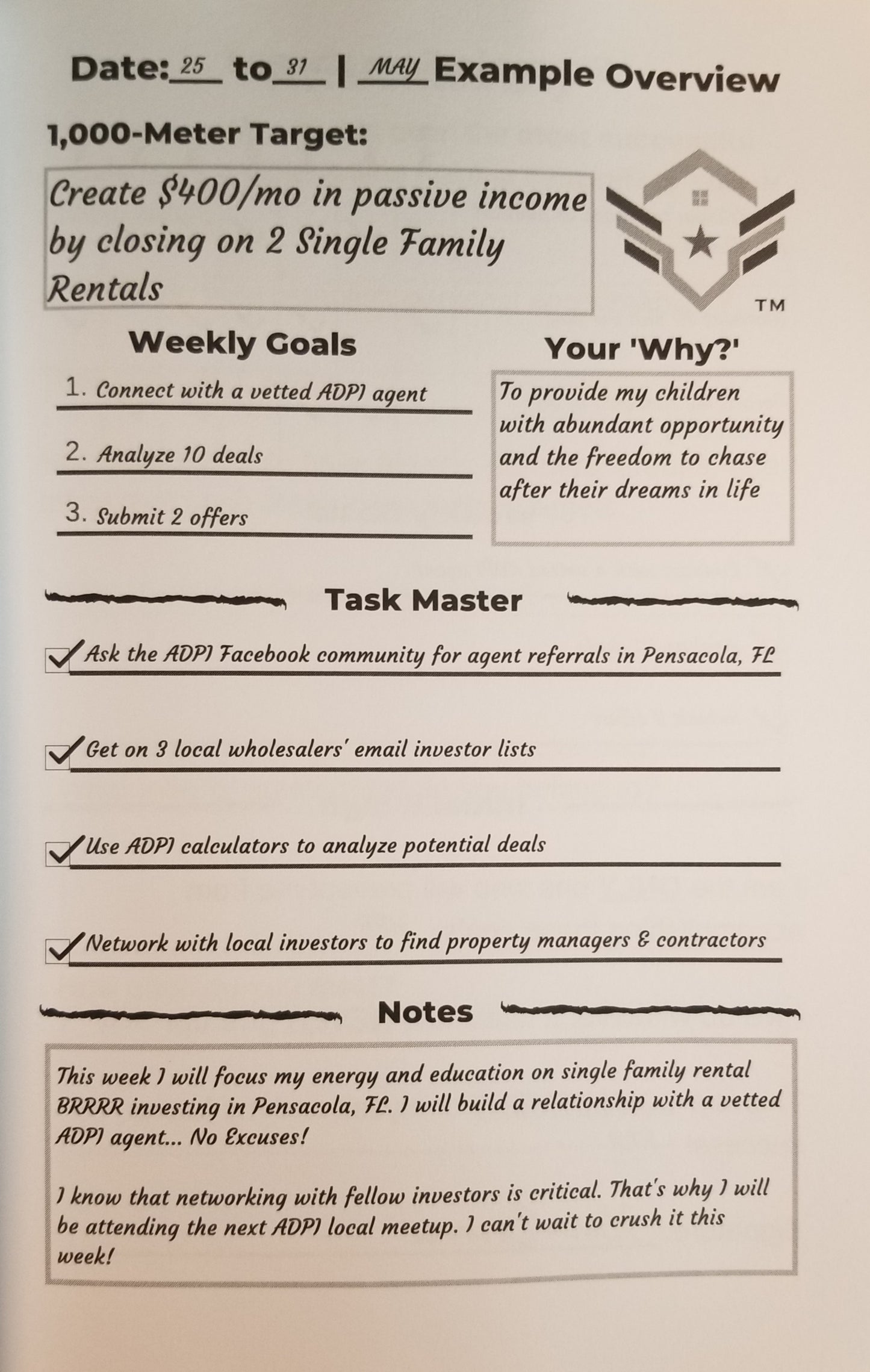 13 Week Journal For Personal Growth & Success